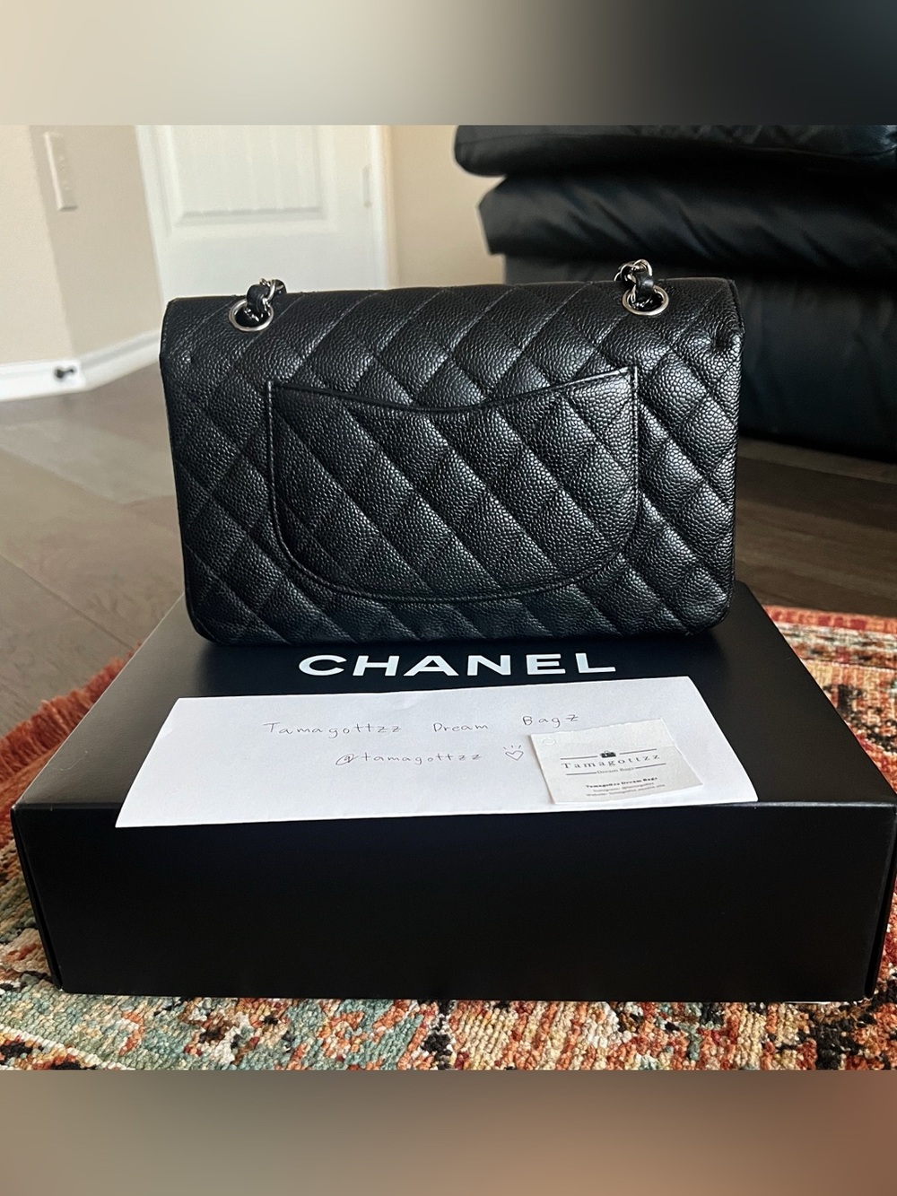 Chanel Classic Medium Caviar Double Flap Bag - Picture 4 of 10